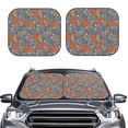 thumbnail image 2 of Haiem Floral Squirrel Car Windshield Sun Shade (2 Pieces) Foldable Windshield Sun Shade Car Accessories for Truck SUV Pickup-Large, 2 of 7