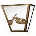 thumbnail image 2 of Meyda Tiffany 23913 Motorcycle - 2 Light Wall Sconce   Antique Copper Finish with White Glass, 2 of 2