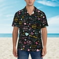 thumbnail image 4 of Daiia I love you Mom Hawaiian Shirt for Men Gentle Cotton Regular Short Sleeve Casual-XX-Large, 4 of 9