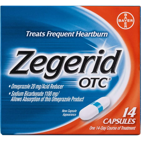 Capsule, 14-count Package, Only Zegerid OTC features a unique, dual-ingredient formula By