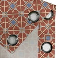 thumbnail image 5 of Ambesonne East Grommet Curtain, Curvy Lines Circles Tile, 50" x 54", Scarlet Lavender, 5 of 6