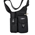 thumbnail image 3 of Bolso de hombro al aire libre Bolsa casual negra con cremallera Bolso cruzado de moda Soporte para teléfono 24cmx5cmx28cm, 3 of 8