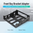 thumbnail image 4 of 3.5 to 5.25 Hard Drive Drive Bay Front Bay Bracket Adapter,Mount 3.5 Inch Devices In 5.25I2Xk14686, 4 of 4