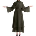 thumbnail image 4 of Abayas Robe Musulmane pour Femmes à Manches Longues Abaya Islamique Aïd Dubaï Caftan Robes Moyen-Orient Robe de Prière Robe en Mousseline, 4 of 7