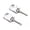 Silver, variant on Aluminum Chain Adjuster For Electric Bike Motorcycles Rear Axles Blocks Aluminum Rear Wheel Axles Hub Spacers