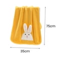 thumbnail image 6 of Mdesiwst Face Towel Cartoon Rabbit Pattern Bath Towel Soft Durable Water Absorbent Hand Towel for Home Bathroom, 6 of 8