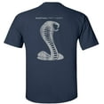 thumbnail image 2 of Fair Game Ford Mustang 50 Years T-Shirt Anniversary Grey Shelby Cobra Snake Silhouette-Navy-XL, 2 of 5