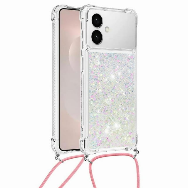 Funda FOXDOCK para Samsung Galaxy S26 Edge con Cuerda Ajustable, Brillo Líquido, Protección Antigolpes y Lente – Ideal para Regalo