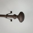 thumbnail image 3 of Mainstays 3/4" Bronze Sherry Trumpet Adjustable Single Curtain Rod Set, 30-84", 3 of 7