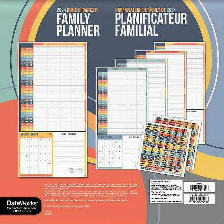 Trends International 2024 Family Planner Wall Calendar 