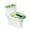 St. Patrick's Cat Clover Pattern, variant on HELLHERO Stylish Gifts for Household Soft Bathroom Toilet Cozy Set Elastic Bottom Universal Washable and Reusable