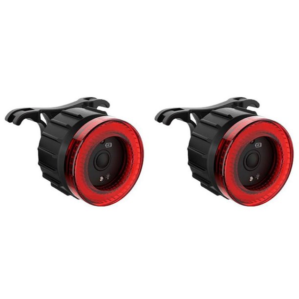 2X Luz Trasera de Freno Inteligente para Bicicleta, Luz Trasera LED de Carga para Bicicleta, Luz Trasera para Bicicleta, Luz Trasera para Bicicleta de Advertencia