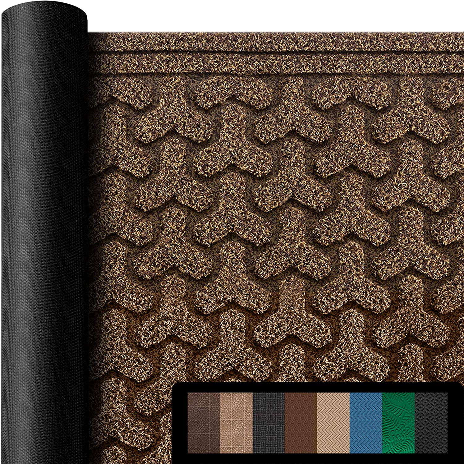 Amagabeli Large Outdoor Door Mats 36" x 24" for Front Door Entrance