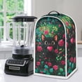 thumbnail image 5 of HELLHERO 1pc Black Cat Rose Food Processor Cover Oil Proof for Women Kitchen Use, 5 of 6
