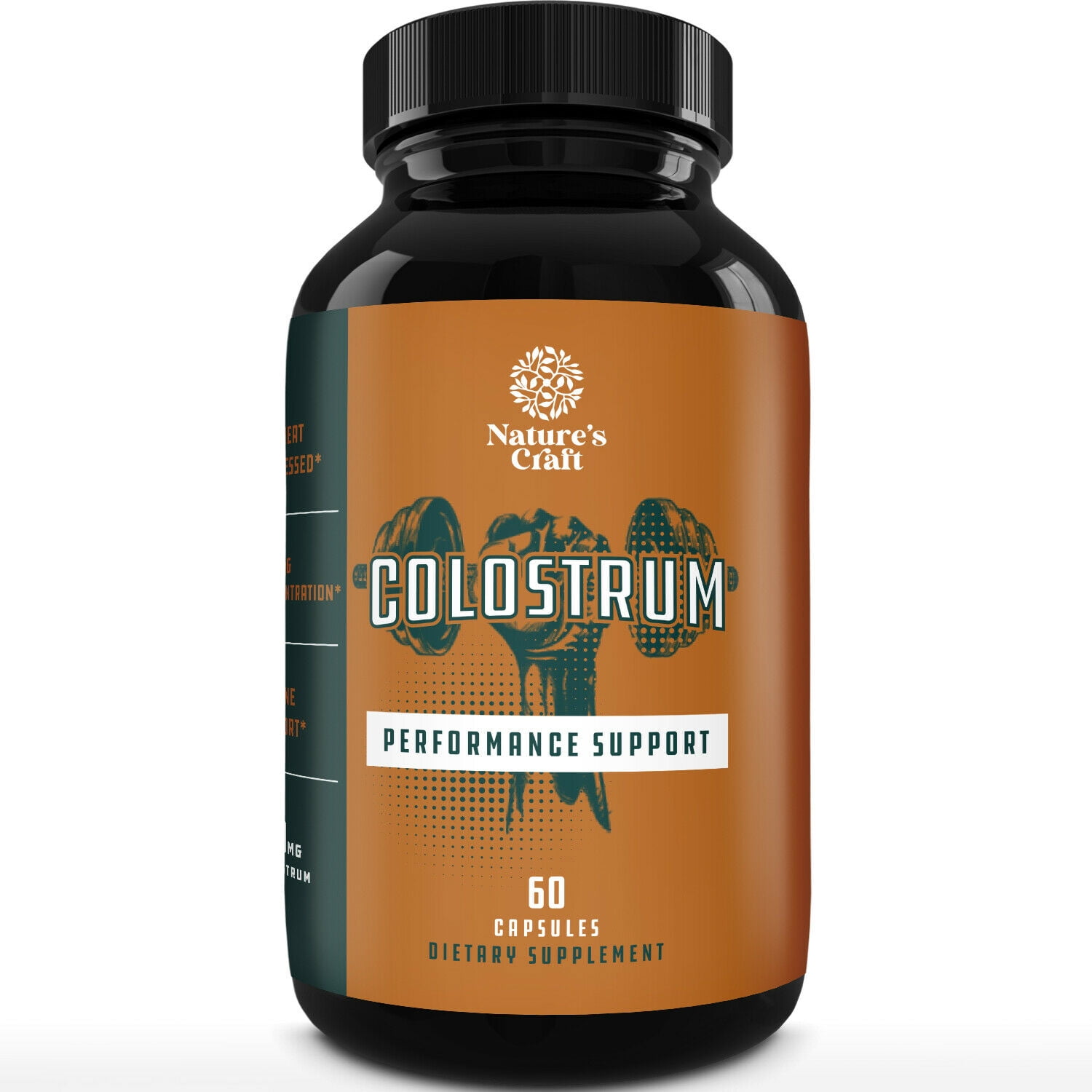 Bovine Colostrum Capsules with Immunoglobulin G - Transfer Factor Colostrum Supplement and Muscle Builder for Gut Health Joint Support Immune Boost Bone Strength and Brain Support Probiotic Supplement