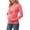 A89 Watermelon Red, variant on Women's Maternity Nursing Tops Long Sleeve Breastfeeding Shirts Casual Layered Design Comfortable Pregnancy Clothes for Postpartum Hospital Daily Wear