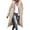 Apricot Color, variant on Women Warm Oversized Reversible Fleece Puffer Shearling Down Long Jackets Outerwear with Hood Bean Green M