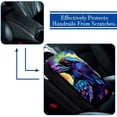 thumbnail image 5 of Crow Soft and Comfortable 12.5x8.2 Inch Furry Printed Car Armrest Cover - Car Armrest Mat - Armrest Cover, 5 of 6