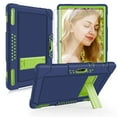 thumbnail image 1 of FIEWESEY for Pritom M10 Case,Hybrid Shockproof Kids (with Stand) Cover for Voger PriorPad X100/Qunyico Y10/Gateway 10 inch/Digiland 10 inch(Model:DL1036) Tablet+Screen Protector(Navy/Green,1 Pcs), 1 of 6