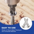 thumbnail image 5 of Uxcell Flat Head Sheet Metal Screws, less Steel Phillips Drive Self Tapping Wood Screws for Metal Wood Drywall #6x1-1/2" 100, 5 of 7
