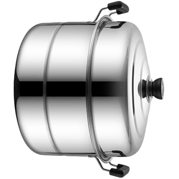 Stainless Steel Steamer Pots with Rack Multi Layer Cookware with Heat Resistant Handle Practical Kitchen Gadget