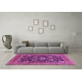 thumbnail image 3 of Ahgly Company Indoor Round Oriental Pink Industrial Area Rugs, 3' Round, 3 of 4