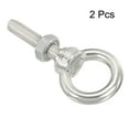 thumbnail image 3 of Unique Bargains M10x50 3/8"x2" Stainless Steel Eye Bolts Threaded Screw Eyebolt, 2 Set, 3 of 4