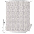 thumbnail image 2 of Boho Purple Pattern Waterproof Fabric Shower Curtain,Modern Geometric Southwestern Vintage Waterproof Fabric Shower Curtain for Bathroom Curtains Bathtubs Shower Curtains with 12 Hooks Stall 48x72in, 2 of 8