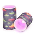 thumbnail image 7 of Yayeee Flameless Candles with Remote Flickering Battery Operated Multi Color Changing, Colorful Space Cat, 7 of 7