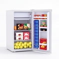 thumbnail image 1 of Mini-frigo de 4,5 Pi3 avec Congélateur, Faible Bruit 38 dB, Réfrigérateur Compact à Porte Réversible avec Thermostat Réglable, Écoénergétique pour Chambre, Bureau, Dortoir, Noir/argent/blanc, 1 of 7