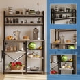 thumbnail image 6 of CazToi Industrial 6-Tier Bakers Rack with Power Outlet Ideal for Kitchen, Dining & Living Room, 6 of 8