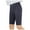 Grey, variant on Girls High Waist Fitted Bermuda Shorts Solid – Breathable Slim Fit Yoga Pants, Sporty Summer Outer Wear Clothes for Girls, Active Daily Look for Kids Size
