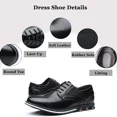 thumbnail image 2 of Men's Casual Dress Shoes Classic Leather Business Office Derby Shoes Comfortable Fashion Formal Oxford Sneakers, 2 of 7