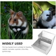 thumbnail image 6 of LOLIPPYY 4pcs Outdoor Small Animal Stainless Steel Gravity Feeding Trough Pet Feeder Cage Rabbit Bunny Food Dispenser for Rabbits Guinea Pigs Ferrets, 6 of 8