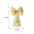 thumbnail image 6 of Vikakiooze Large Christmas Tree Bows, Large Christmas Tree Bows, Christmas Wreath Bows, Christmas LED Wreath Bows, Indoor And Outdoor Christmas Decorations With Warm LED,Christmas Lights Outdoor, 6 of 6