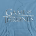 thumbnail image 2 of Game of Thrones Chrome Logo Unisex Adult Pull-Over Hoodie,Carolina Blue, Large, 2 of 5
