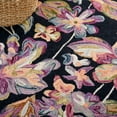 thumbnail image 5 of SAFAVIEH Blossom Tina Floral Area Rug, Black/Plum, 6' x 6' Square, 5 of 6
