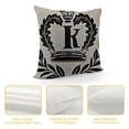 thumbnail image 4 of YINGXI Home Decorative Pillows 26 English Letters Pillow Cover Black White Cushion Cover Throw Pillow Covers (Design K) 20x20in, 4 of 5