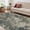 Teal Gray Tan And Beige, variant on 5' X 8' Teal Grey Tan And Beige Abstract Power Loom Stain Resistant Area Rug