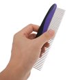 thumbnail image 5 of Unique Bargains 1 Pc Durable Straight Row Pet Grooming Brush for Pet 7.2"x1.85" Black Purple, 5 of 6