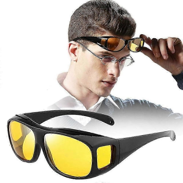 Night Sight Over Glasses UV Wind Protection Night Driving Glasses Outdoor Driving Glasses