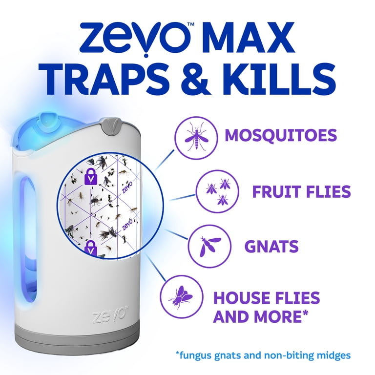 Zevo Max Flying Insect Indoor Fly Trap: Easy, Mess-Free Solution