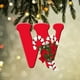 thumbnail image 1 of Personalized Acrylic Christmas Tree Ornaments Alphabet Letter Decorations with Santa Hat Design for Party Xmas Decoration Pendant Hanging Decor, 1 of 3