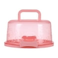 thumbnail image 3 of opvise Transparent 10" Cake Carrier with Lid And Handles 7 Cupcakes Carrier Holder Portable Cake Storage Container Stand A, 3 of 8