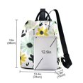 thumbnail image 3 of FORMRS Women's Travel Backpack Purse Anti-Theft Hidden Pockets Casual Shoulder Bag, White Flower, 3 of 7