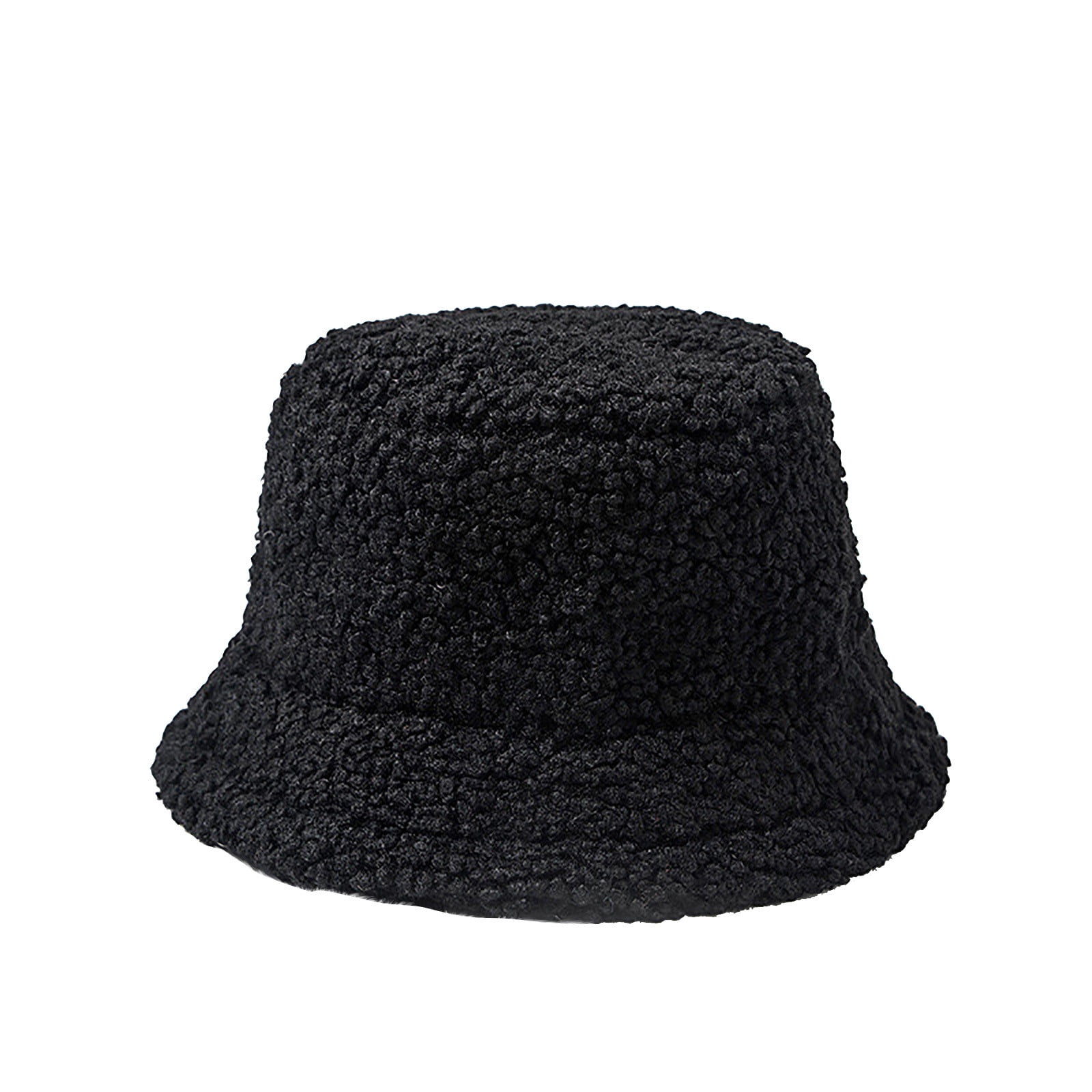 Pgeraug Baseball Caps Cashmere Bucket Cute And Warm Caps Hunting Fishing  hats for women Black 