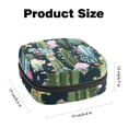 thumbnail image 2 of Sanitary Napkin Storage Bag for Girls Women, Portable First Period Pads Bag Tampons Holder Girls Travel Makeup Bag, Large Capacity Colorful Blooming Cactus Flower Pattern, 2 of 6