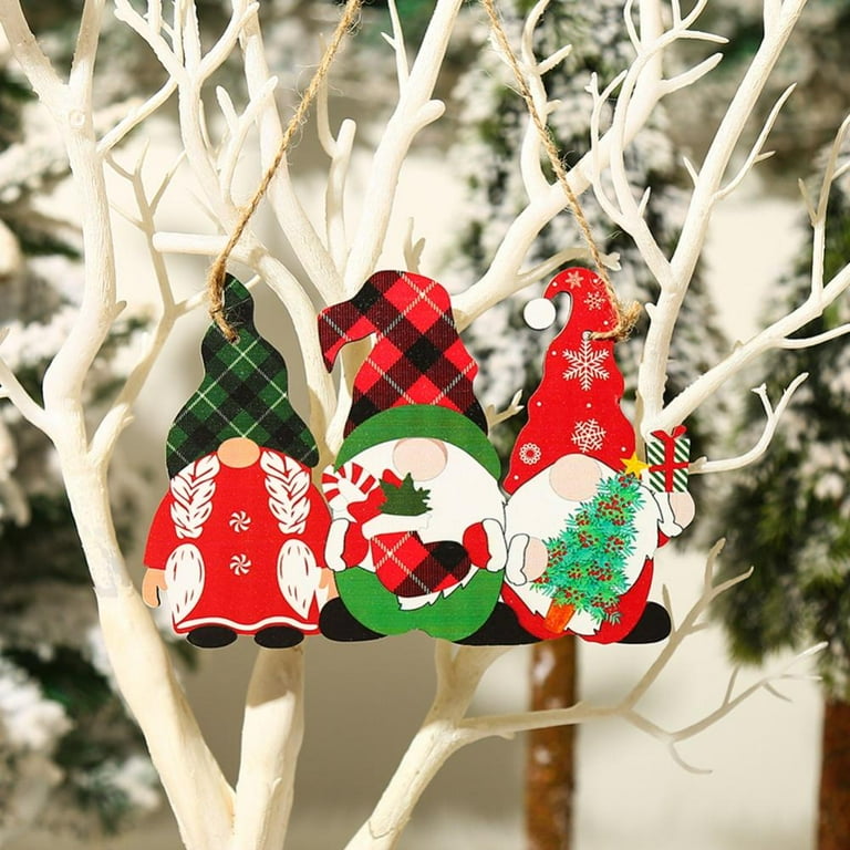 Wooden 2024 craft ornaments
