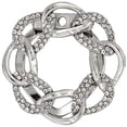 thumbnail image 1 of Brooch Pin Flower Twist Shape Sparkling Rhinestones Imitation Pearls Decor Scarf Buckle Sweaters Collars Hats Bags Coats Scarves Accessory, 1 of 8