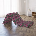 thumbnail image 4 of Floral Foldable Mattress, Birds Sketch Flowers Art, 74.8" x 35.4", Pink Laurel Green, by Ambesonne, 4 of 4